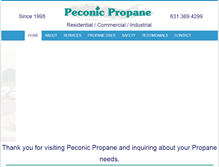 Tablet Screenshot of peconicpropane.com